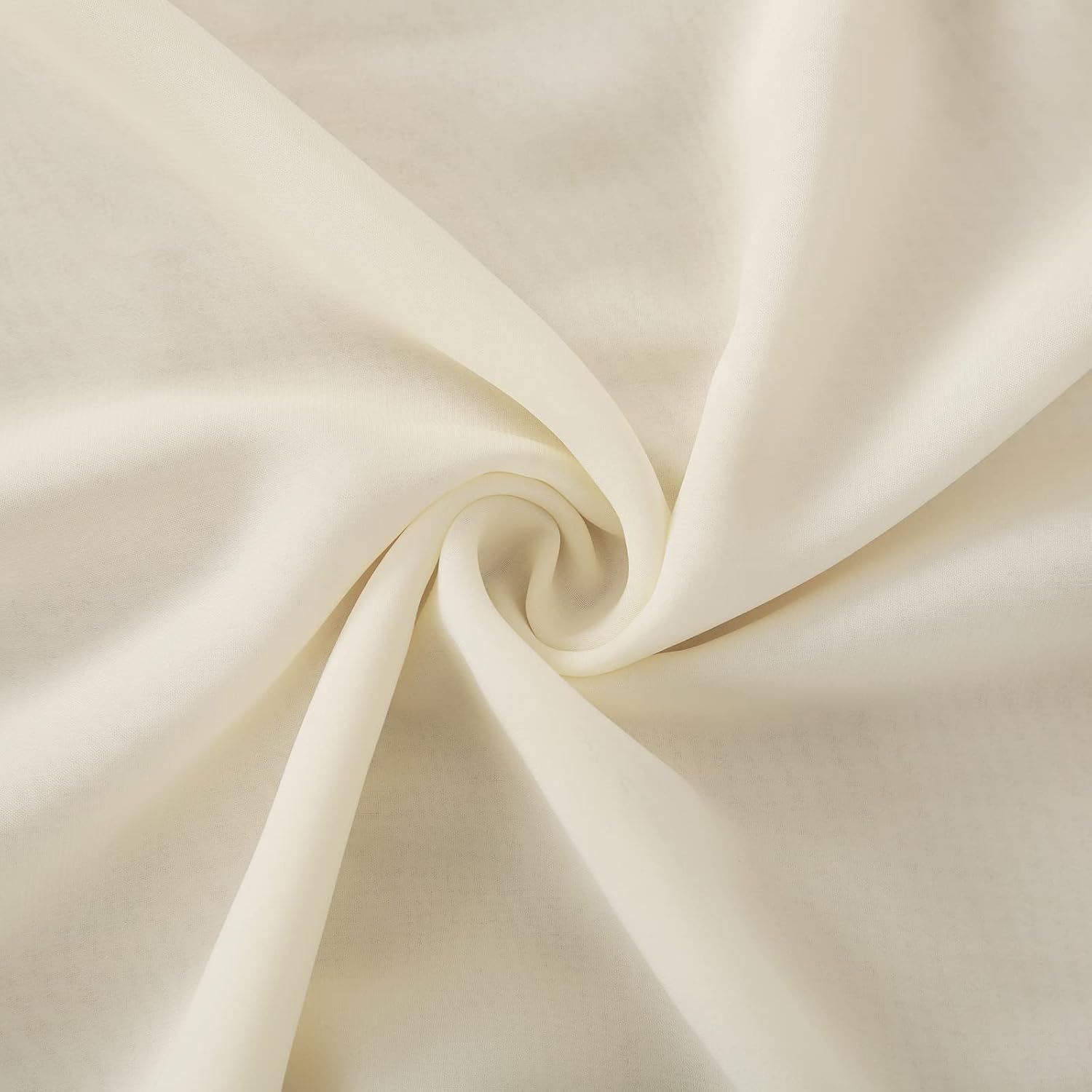 Chiffon Table Runner 5 Pieces 27x120 Inches Ivory Sheer Elegant Runners 10Ft Rustic Table Linens for Wedding Boho Party Decor