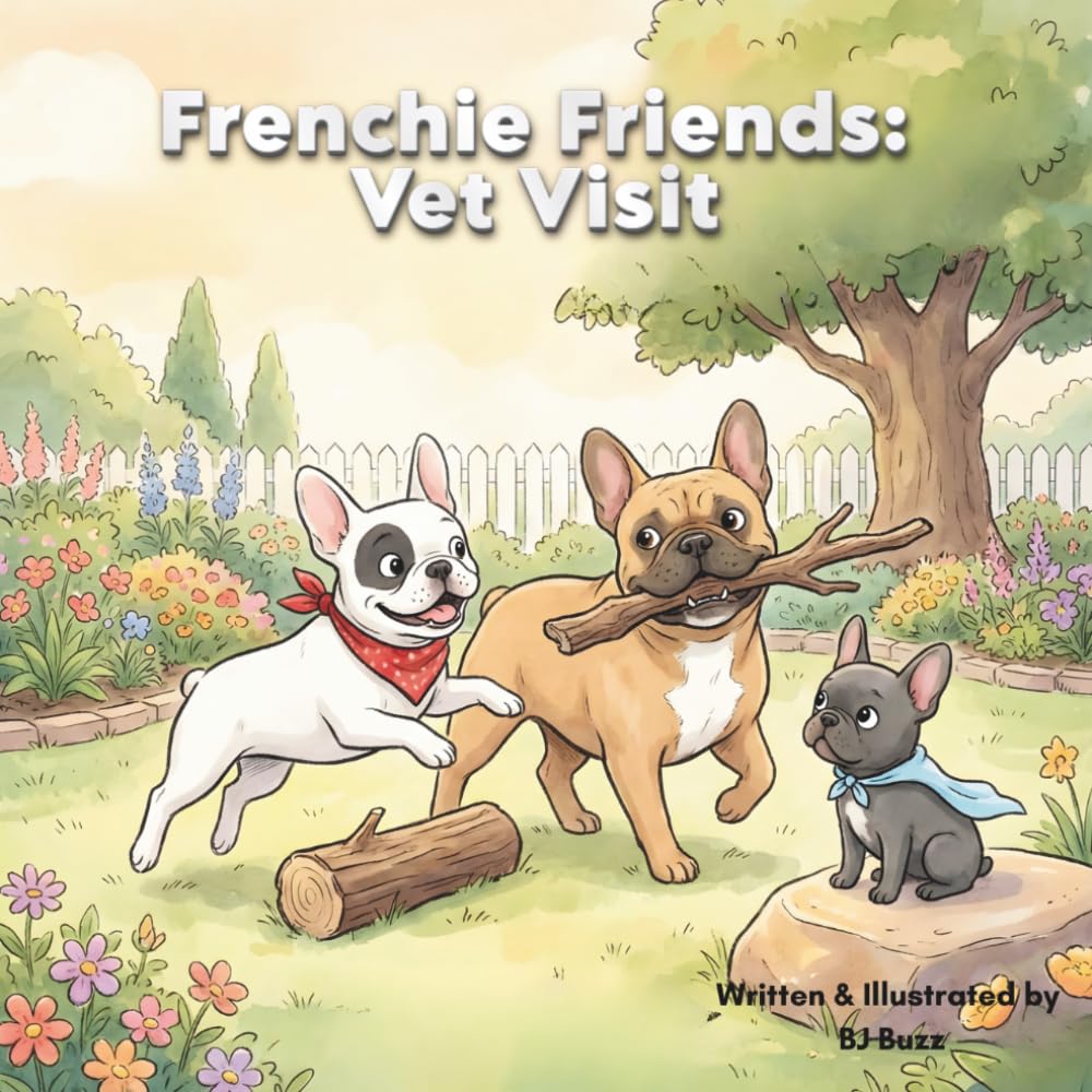 Frenchie Friends: Vet Visit: The Cone of Courage