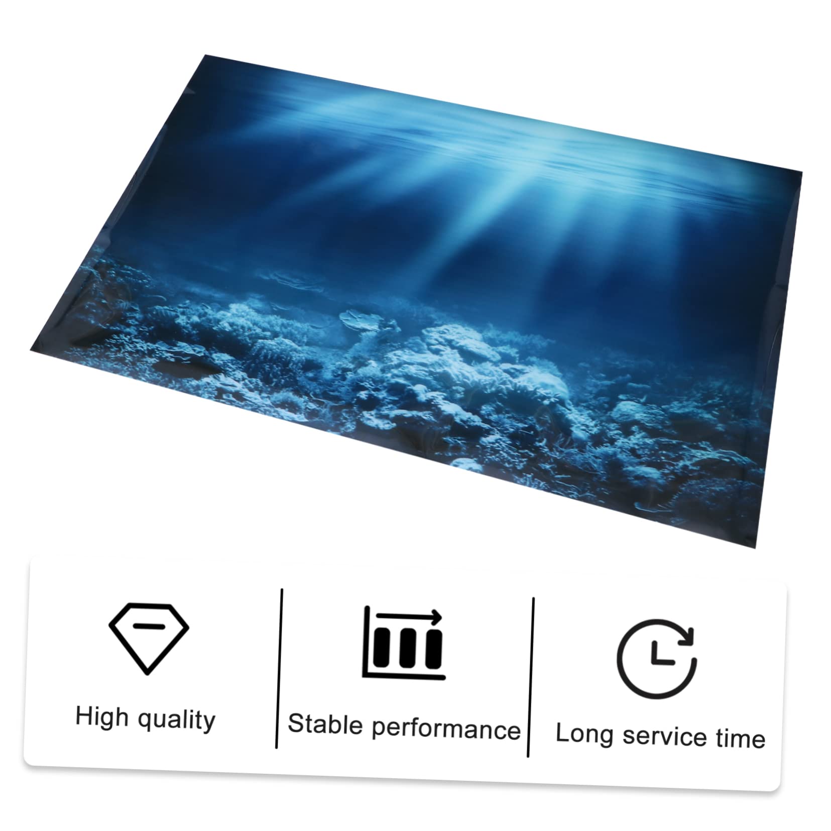 OSALADI 2 Pegatinas De Fondo para Pecera Peces A La Venta Filtro De Esponja para Acuario Calcomanía Decorativa para Acuario Luz LED para Pecera Filtro De Bote Soporte para