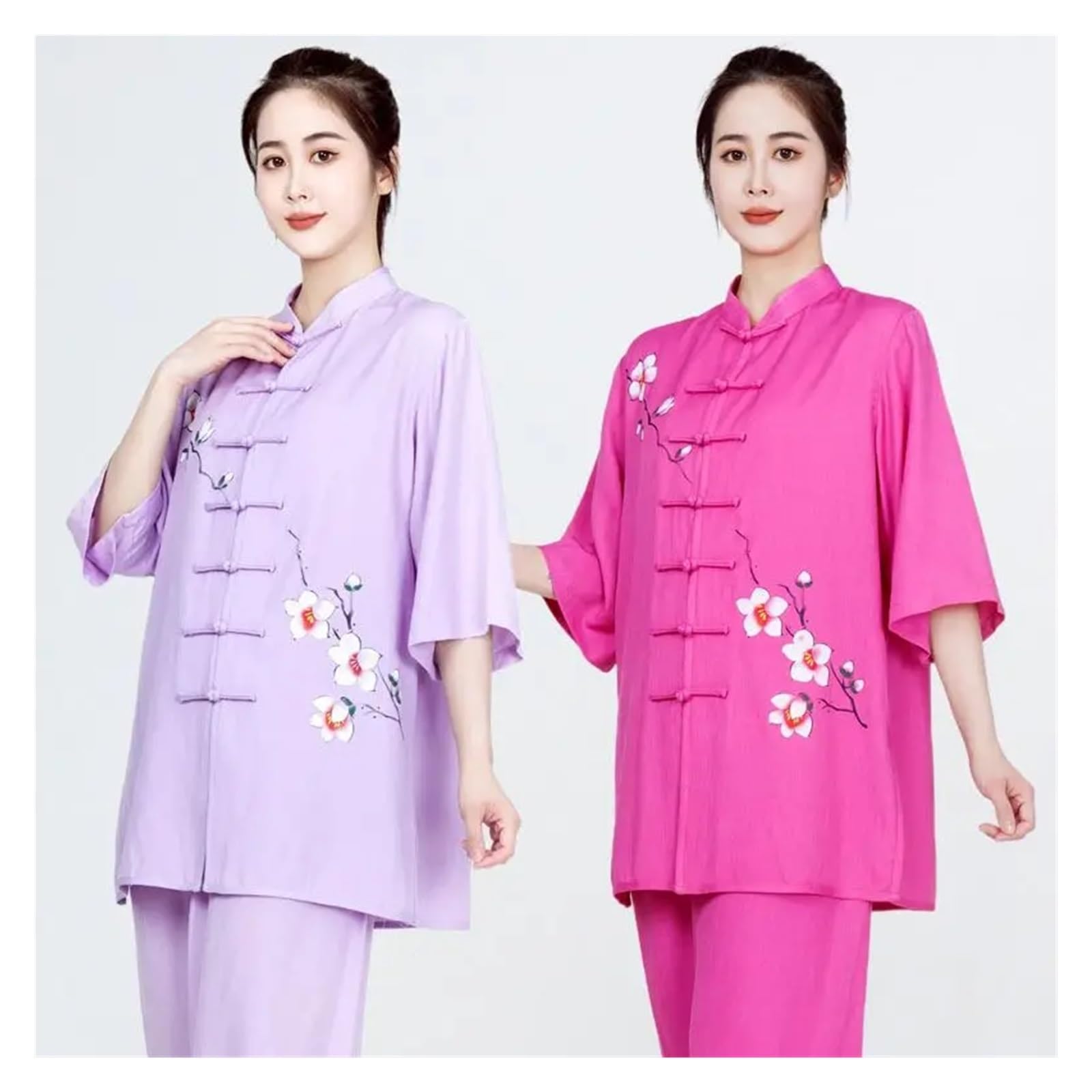 Tai Chi Performance Outfit Zen Tee Freizeit Übung Kleidung Sommer Lose Dünn Baumwolle Linie Tai Chi Kleidung für Senioren Anfänger Männer Frauen