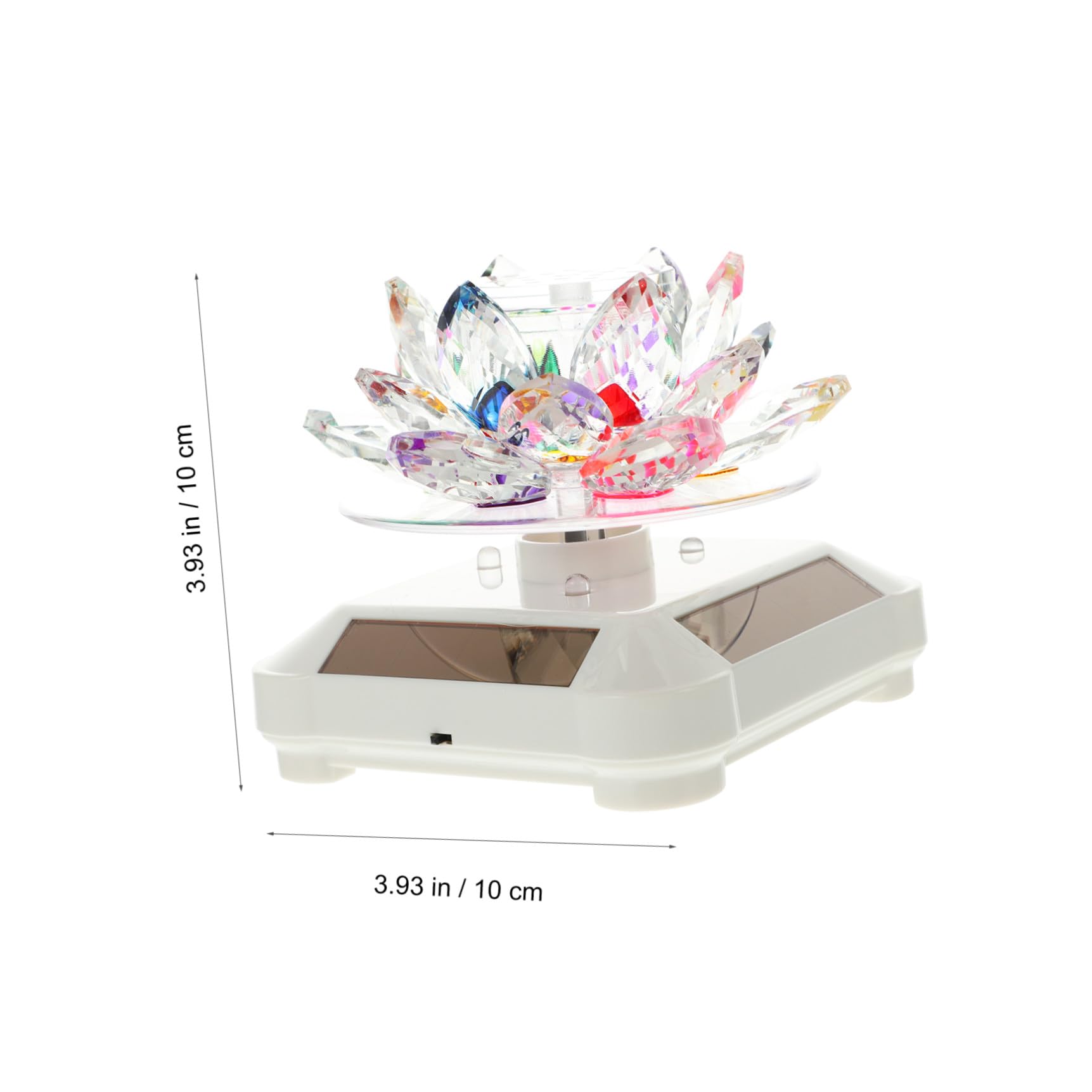 Adorno para Coche Difusor de Aromaterapia y Carga Solar, Decoración Elegante de Loto de Cristal y Plástico para Interior del Automóvil Varios estilos