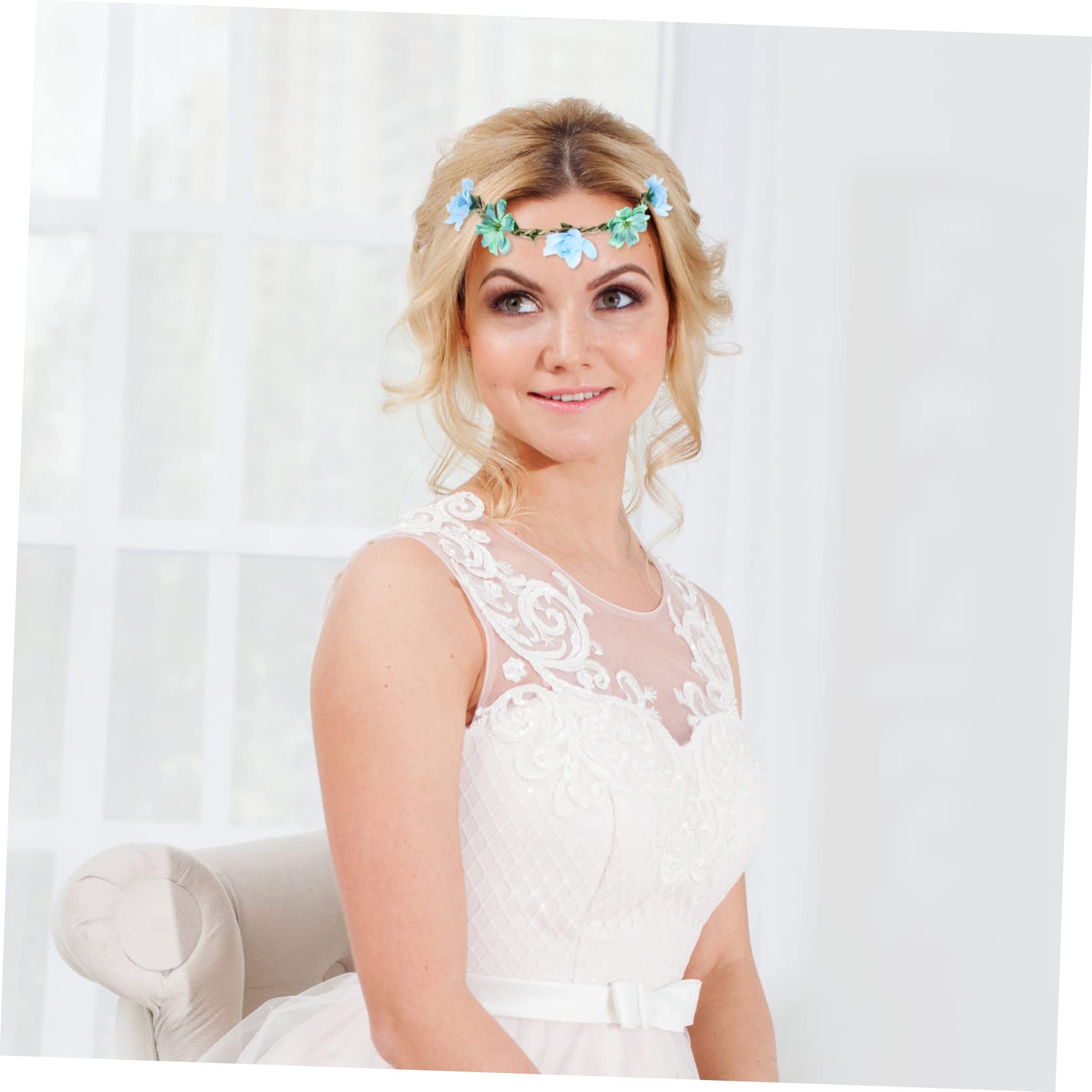 30stücke Teiliges Blumenkranz Haarschmuck Für Frauen Hochzeitsblumen-haarband Für Festivals Und Fotografie