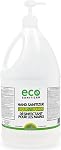 Eco Hand Sanitizer Liquid, Unscented, 4L Bulk Refill, 80% Ethyl Alcohol | Plant-Based, Made In Canada, Fragrance-Free, For High-Traffic Hand Sanitization (Great for Offices, Schools, Retail Stores)