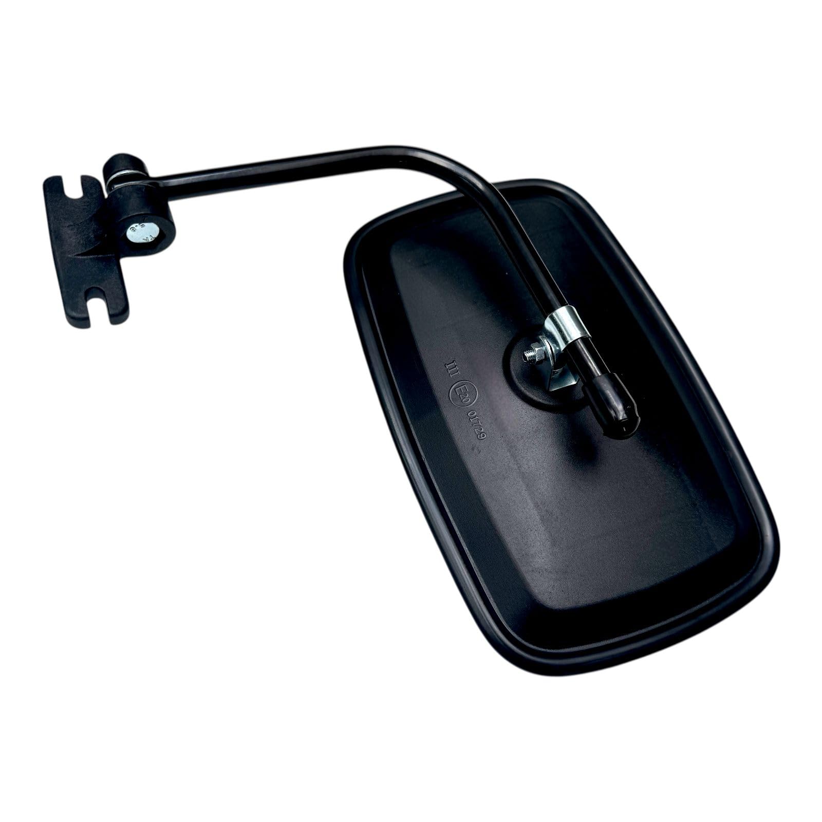 Außenspiegel Traktor 232x145 mm ø10 mit Spiegelhalter Set Universal Rückspiegel für Traktor LKW Bagger Landmaschine E20 (2. 180×155 mm Spiegelhalter, 2)