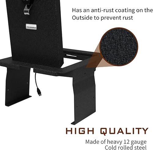 Miniatura 4 de Center Console Safe Gun Safe Box Fit for 2015-2020 Ford F150, 2017-2022 Ford 250350450 Super Duty and 2018-2024 Ford Expedition, with 4-Digit Combo