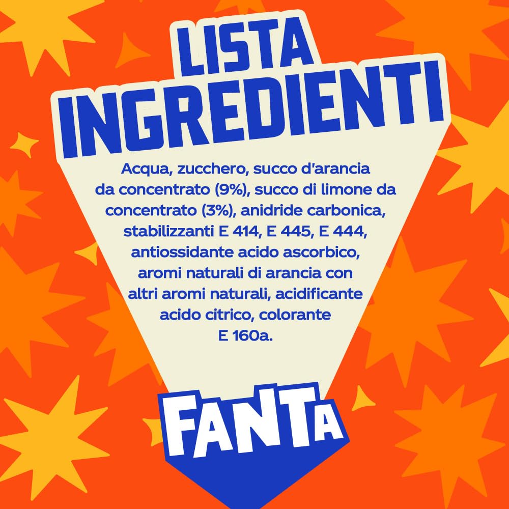 Fanta Original Gusto Arancia, con Succo di Arance Italiane, Senza Aggiunta di Conservanti, PET 100% riciclabile, Gusto Rinfrescante - 2 Bottiglie da 1,5L