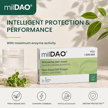 Vegan DAO Enzyme 1,000,000 HDU per Tablet – 60 Tablets