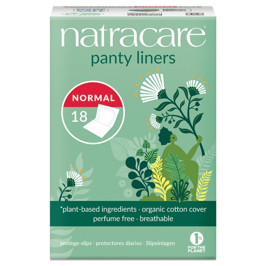 Natracare Panty Liner Normal Wrappd, 18 count (Pack of 1)