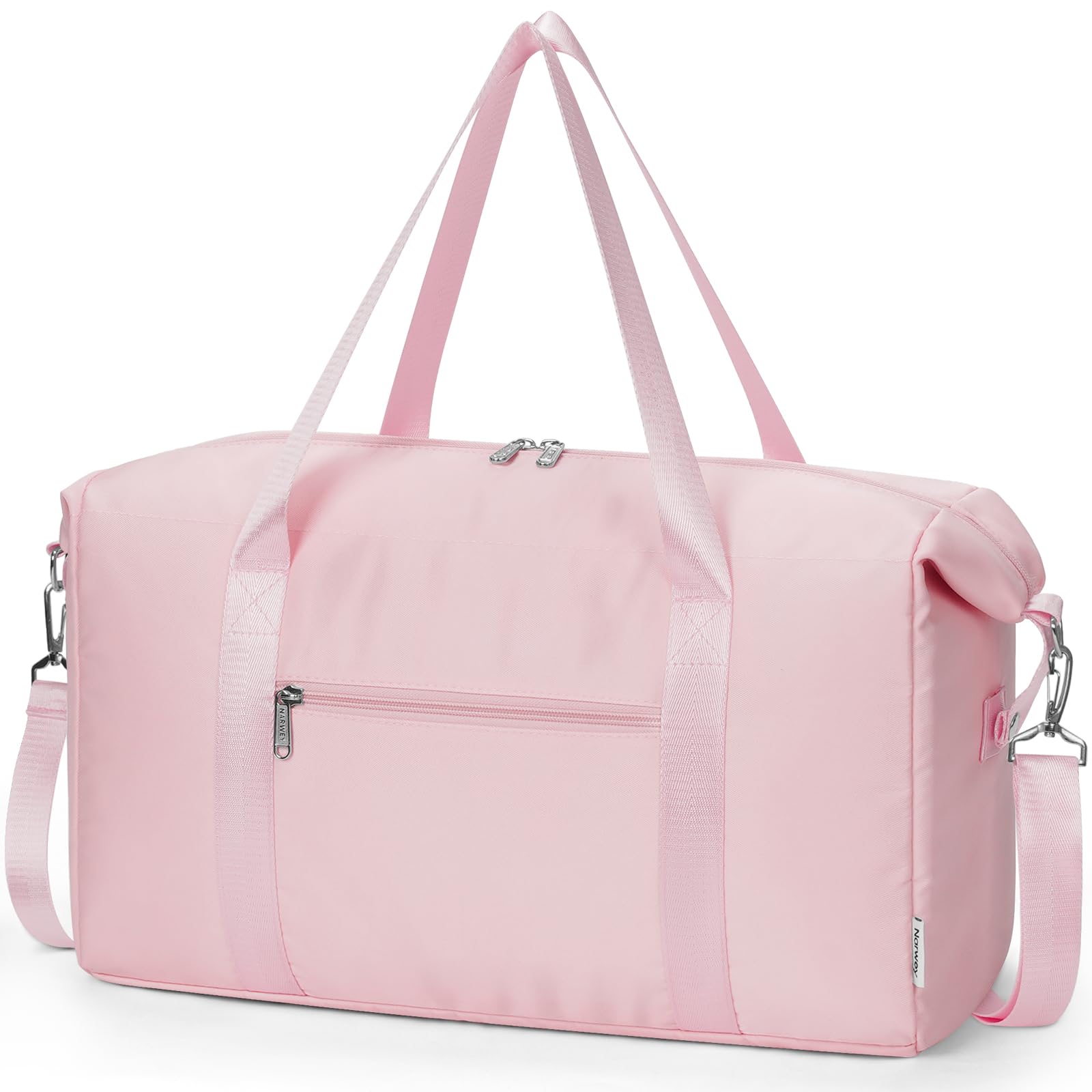 Narwey Easyjet Handgepäck 45x36x20 Reisetasche Handgepäck Tasche Weekender Damen Klein Reisetaschen Tasche Handgepäck Flugzeug Sporttasche Travel Carry on Bag 25L (Rosa)