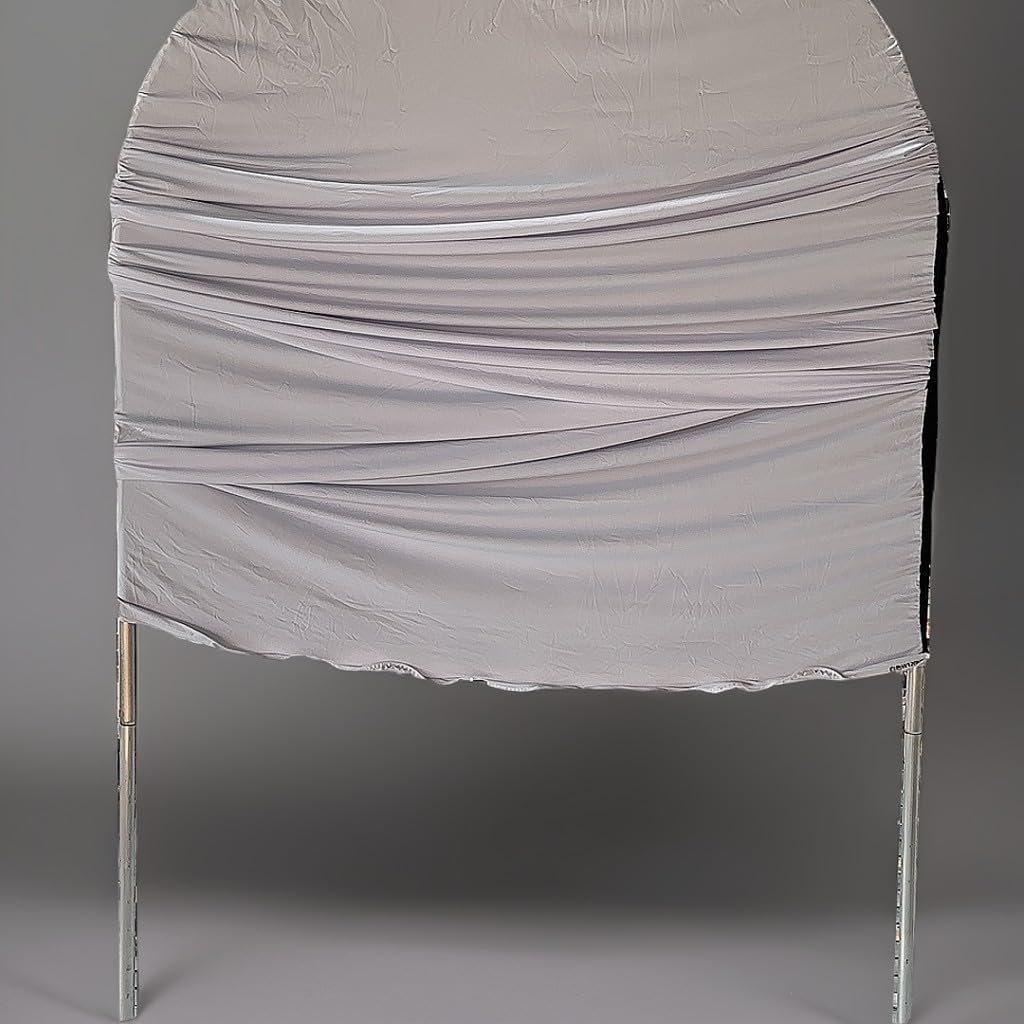 3X6ft Beige Brown Ripples Arch Fabric Backdrop Covers for Wedding Bridal Shower Birthday Party Decoration Arched Stand Cover Photo Background