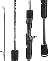 KastKing Crixus IM6 Graphite Spinning & Casting Rods - Sensitive Power for Bass, Trout, Walleye, Saltwater Fishing, 5'-7'6"