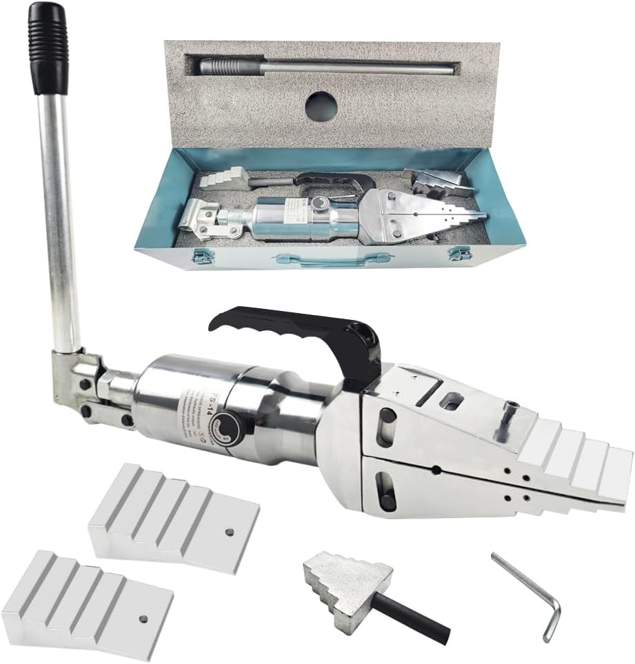 一体型油圧フランジセパレーター 14T、FS-14ポータブル油圧フランジスプリッター、アルミニウム合金プライヤー、最大スプレッド81