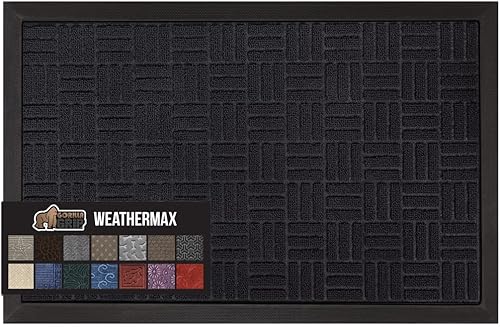 Miniatura 271 de Gorilla Grip WeatherMax - Tapete para todas las estaciones 100% impermeable, 23 x 35 pulgadas, goma natural, resistente a manchas y decoloración