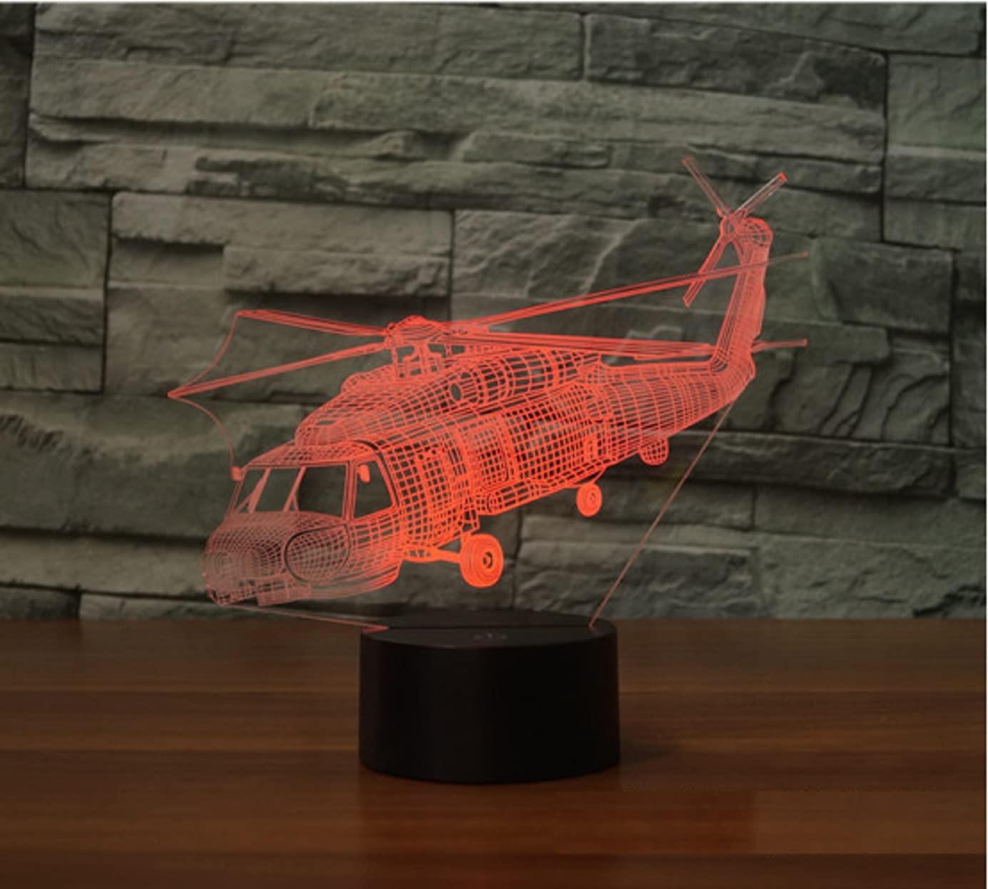Amazon.co.jp: SUPERHONGJIHAO ナイトライト 子供用 3D ヘリコプター 