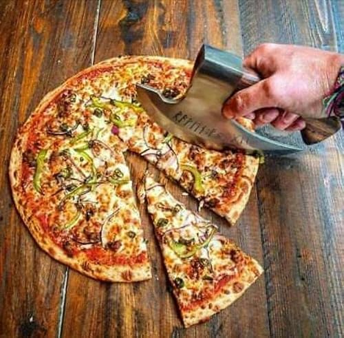 Viking Pizza Axe - Custom Handmade High Carbon Steel Vintage Pizza Cutter, Hatchet Tomahawk Women Axe - Ax-3299, Black, 12 X 2 X 8 #TOP3