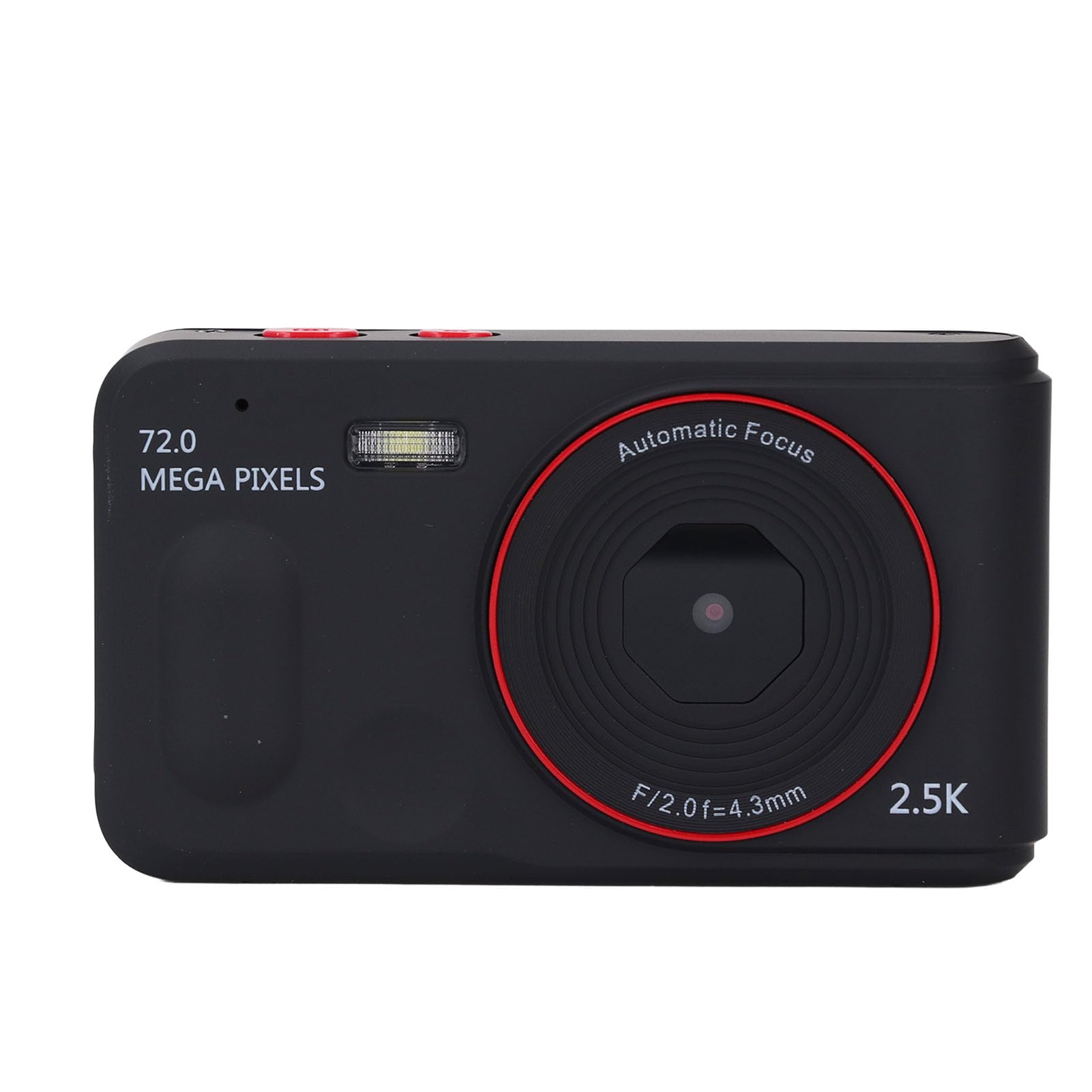 2.5K HD Digital Camera, 16X Zoom Video Camcorder Auto Focus with 2.4 Inch Screen, 72MP Portable Compact Camera Anti Shake for Selfie Photography (Black)-picture-11