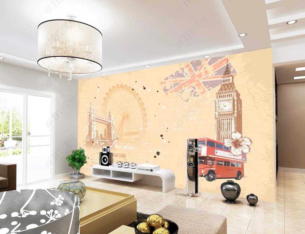 Papier peint intissé Londres 300x210 cm grand poster mural salon