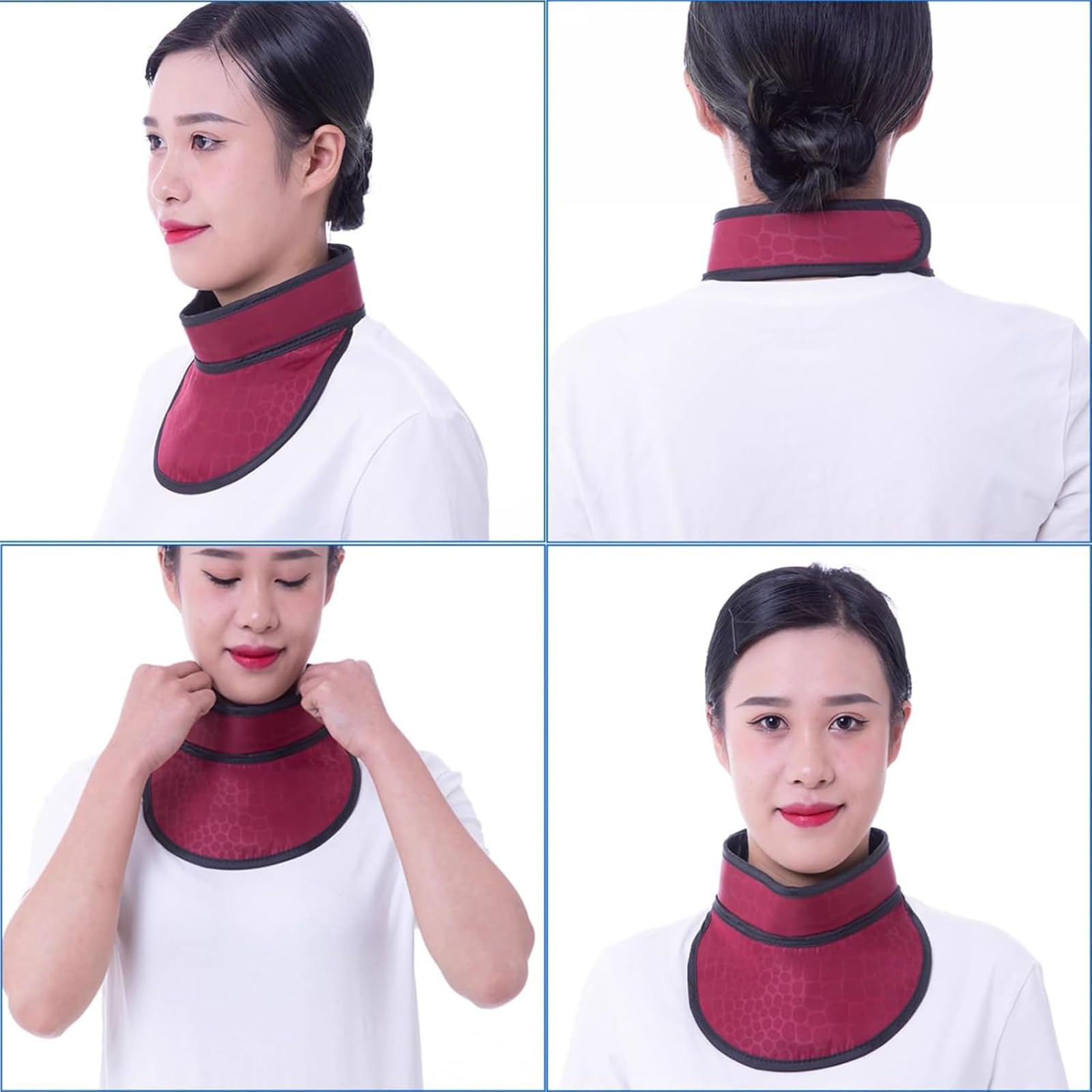 Protection des Rayons X du Tablier De Plomb Portable Collier De Plomb ThyroïDien avec Une Protection du Cou Taille RéGlable par Les Rayonnements RéGlable pour Les Analyses,01,0.5mmpb