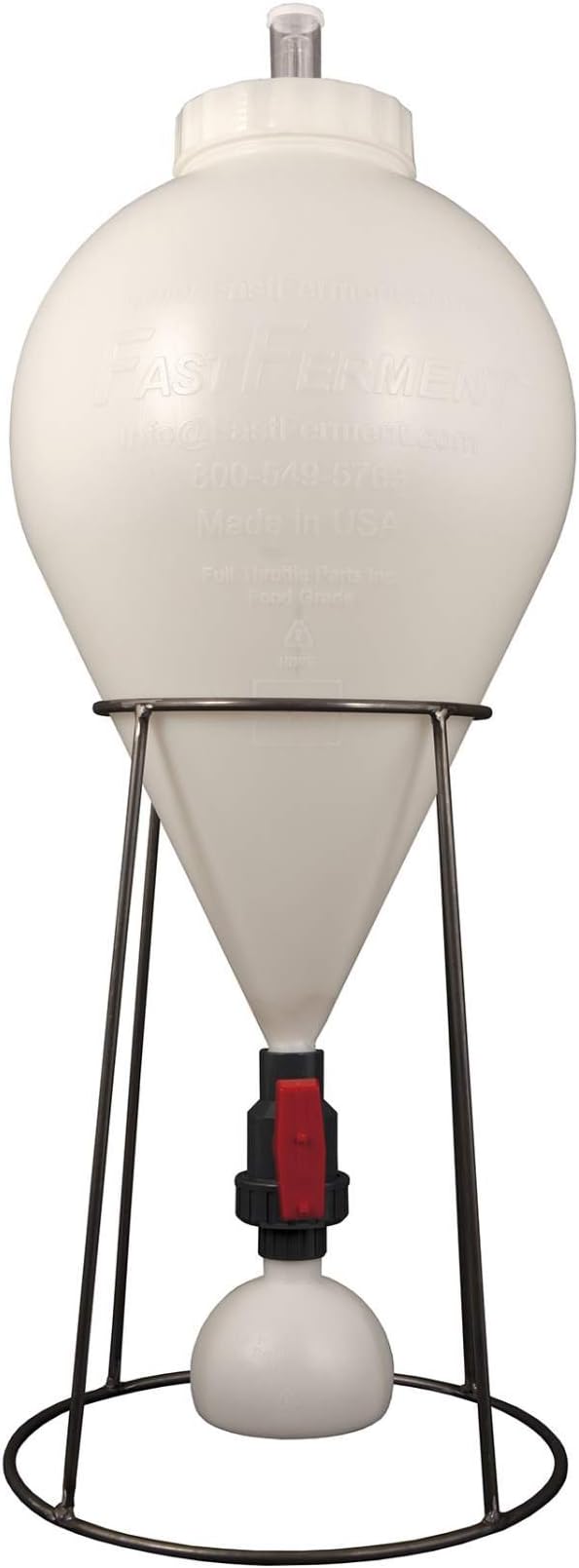FastFerment 7.9 Gallon Plastic Wall Mount Conical Fermenter (Stand Not Included) by FastRack