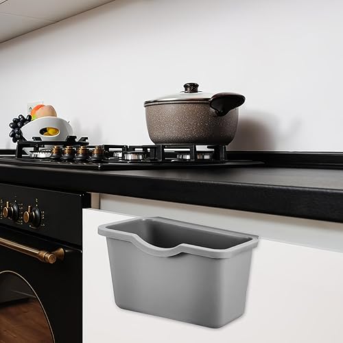 Miniatura 9 de STOBOK Contenedor de basura para inodoro, contenedor de basura para armario, puerta, cubo de basura para cocina, cubo de basura para cocina,