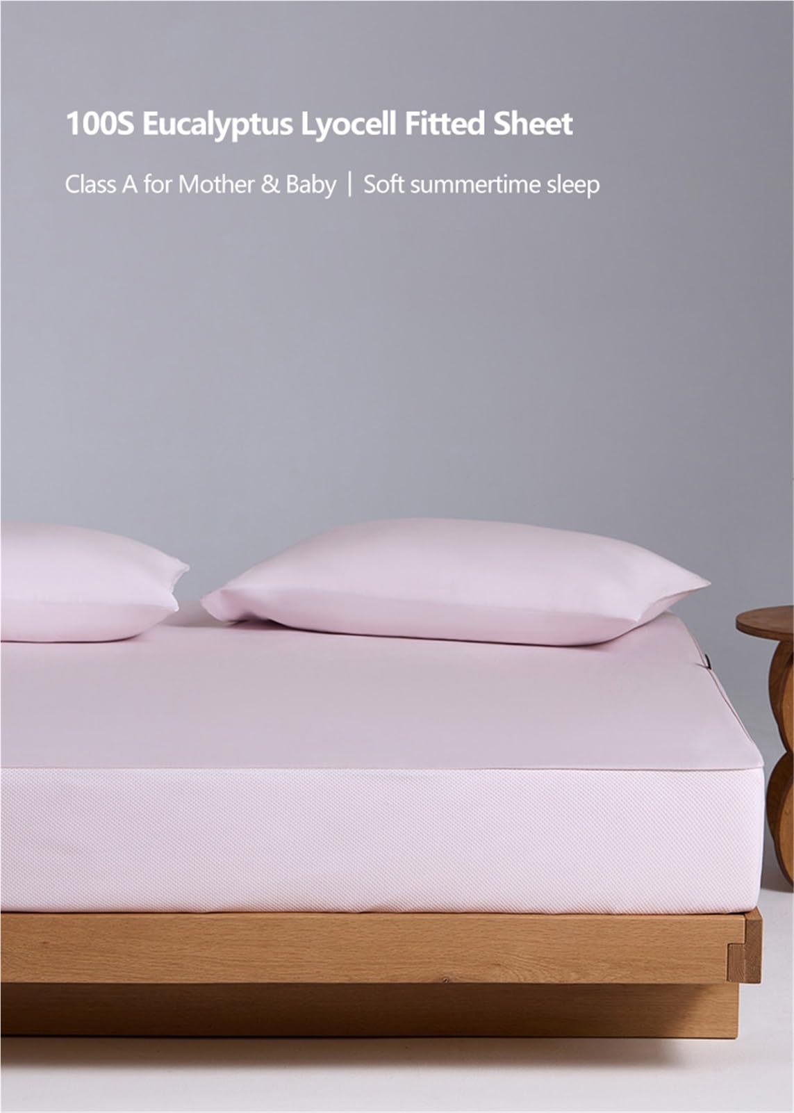 Lenzuolo con Angoli Rinfrescante Matrimoniale 150/180x200cm in Lyocell di Eucalipto Tocco Setoso Traspirante for Chi Dorme Caldo,Altezza Fino a 30cm(Yellow,150x200+30cm)
