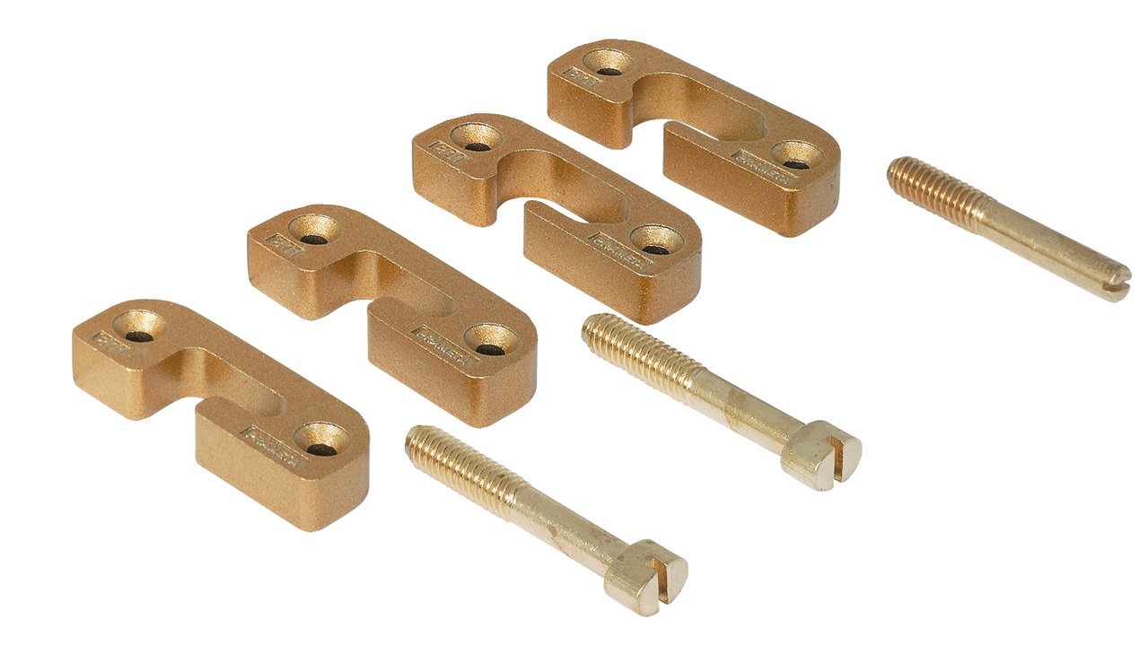 Gedotec Heizkörper-Klappenbeschlag Messing Rahmenbeschlag für Heizungsverkleidungen | stabilber Heizkörperbeschlag Messing-farben einbrennlackiert | 1 Set - Drehbeschläge für Heizkörper-Verkleidungen