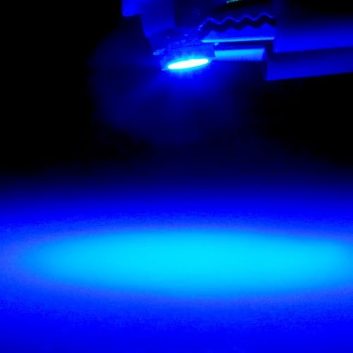 Miniatura 7 de cciyu Paquete de 20 lámparas LED T5 B8.4D 5050 1SMD para automóvil, luces indicadoras laterales para tablero (azul)