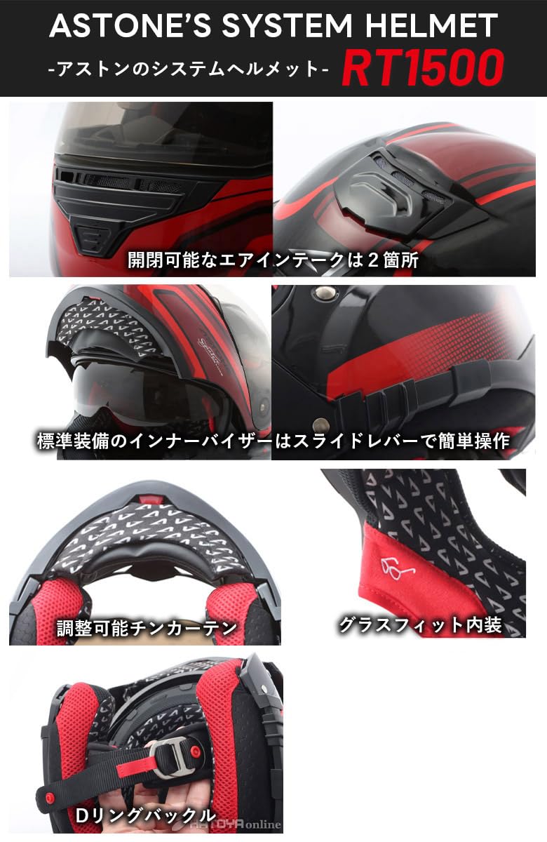 Amazon.co.jp: [ASTONE] アストン カーボンシステムヘルメット RT1500