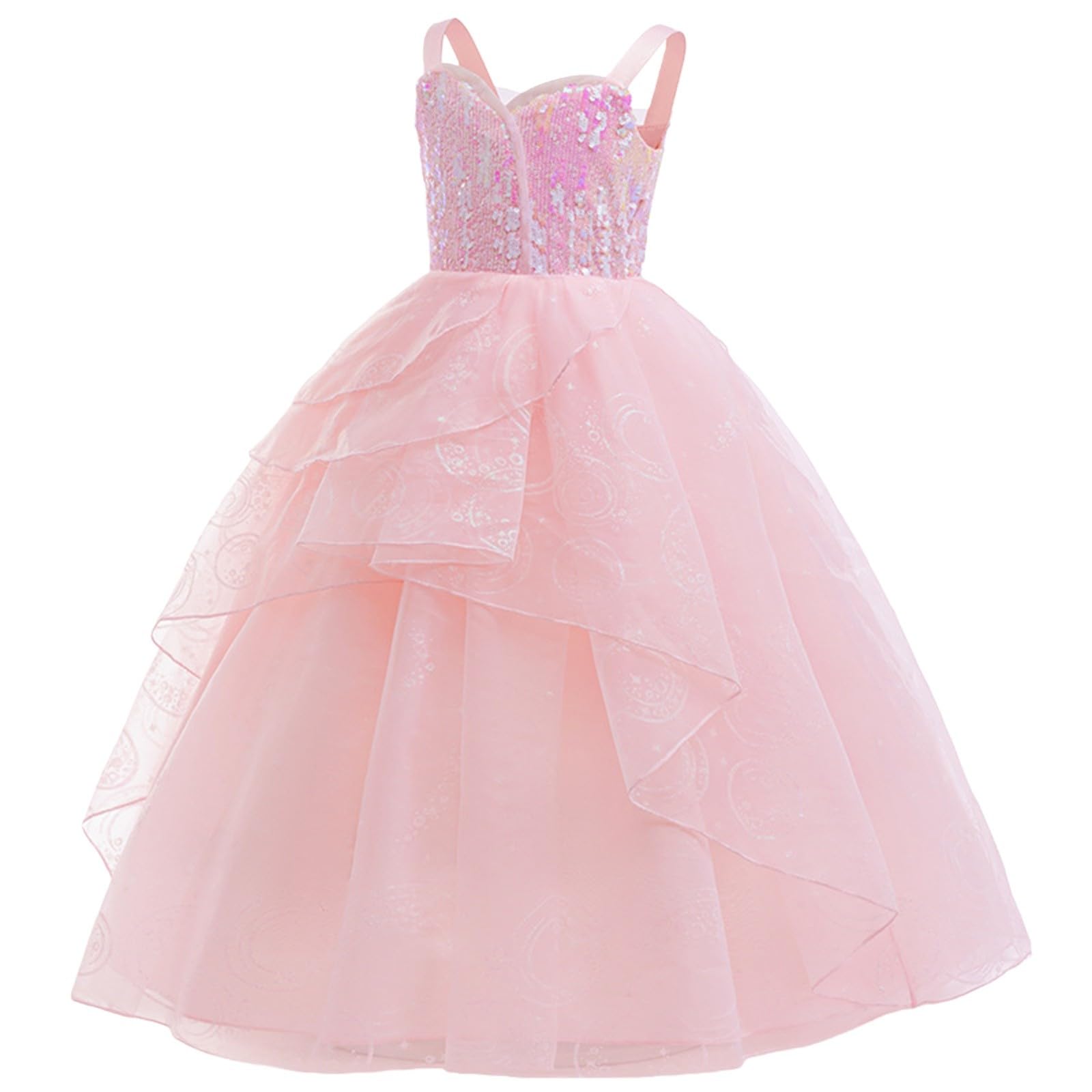 Vestito Estivo per Ragazze Senza Manica/Maniche Corte Elegante Abiti Casual da Bambine Linea A/Dritta Abito Alto Basso Vestito Bambina Spiaggia/Viaggio