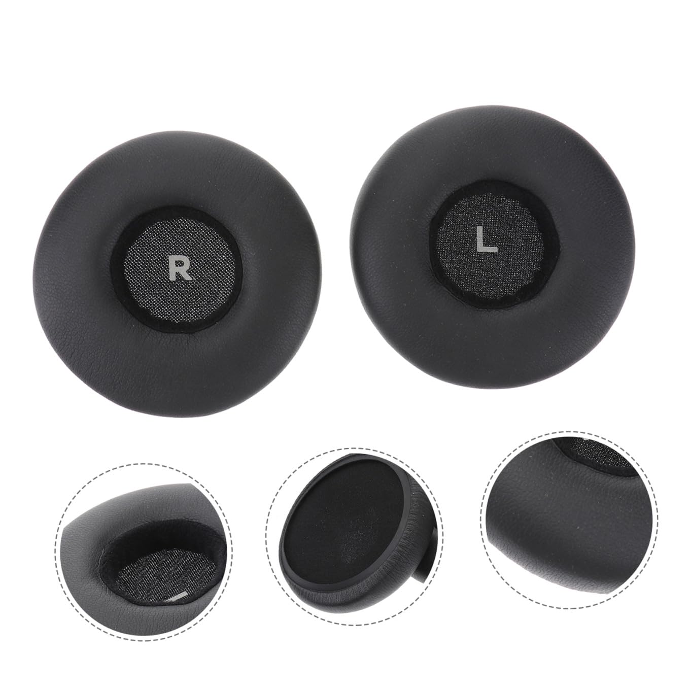 Homoyoyo Coussinets Doreille De Rechange pour Écouteurs Noirs Coussinets Doreille Souples Remplacez Les Pièces Perdues/cassées