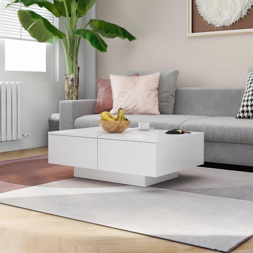 Mesa auxiliar con placa resistente para bebidas, aperitivos y decoración – Mueble estable con fácil limpieza