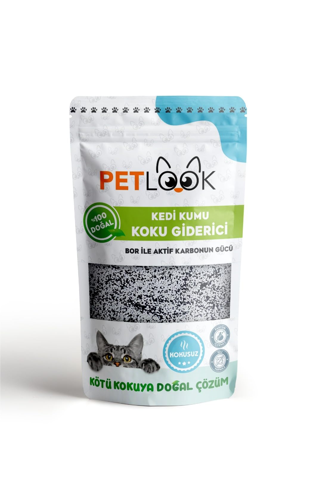 Kedi Kumu Koku Giderici Aktif Karbon Katkılı Kokusuz 300 gr (KOKUSUZ)