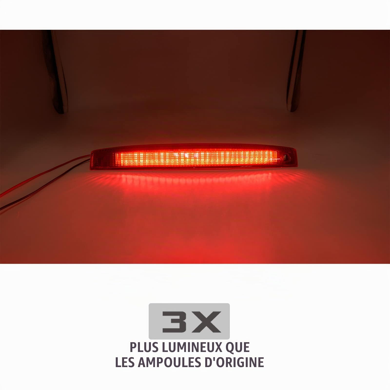 1 troisième feu stop arrière à LED rouge CHMSL pour MK2 Renault Megane II Estate 2003 2004 2005 2006 2007 2008 2009