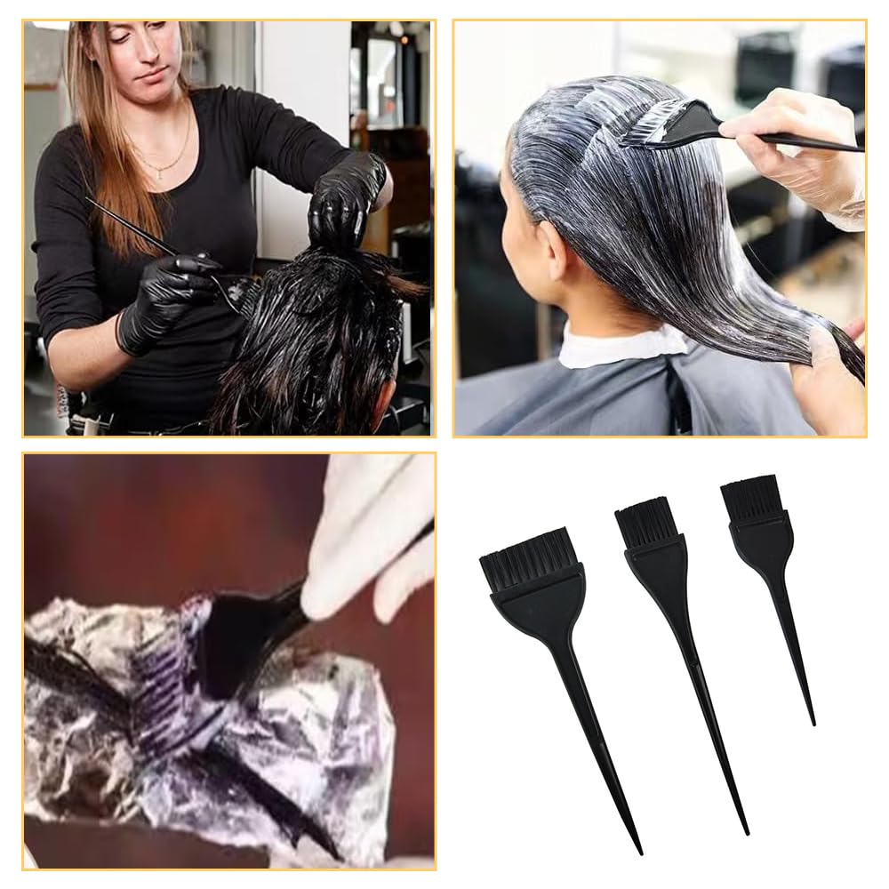 Juego de brochas para teñir el cabello, 3 herramientas para colorear con peine de teñido para bricolaje
