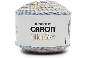 Caron Cotton Funnel Cakes Self-Striping Yarn: Sunset Dreams of Fun