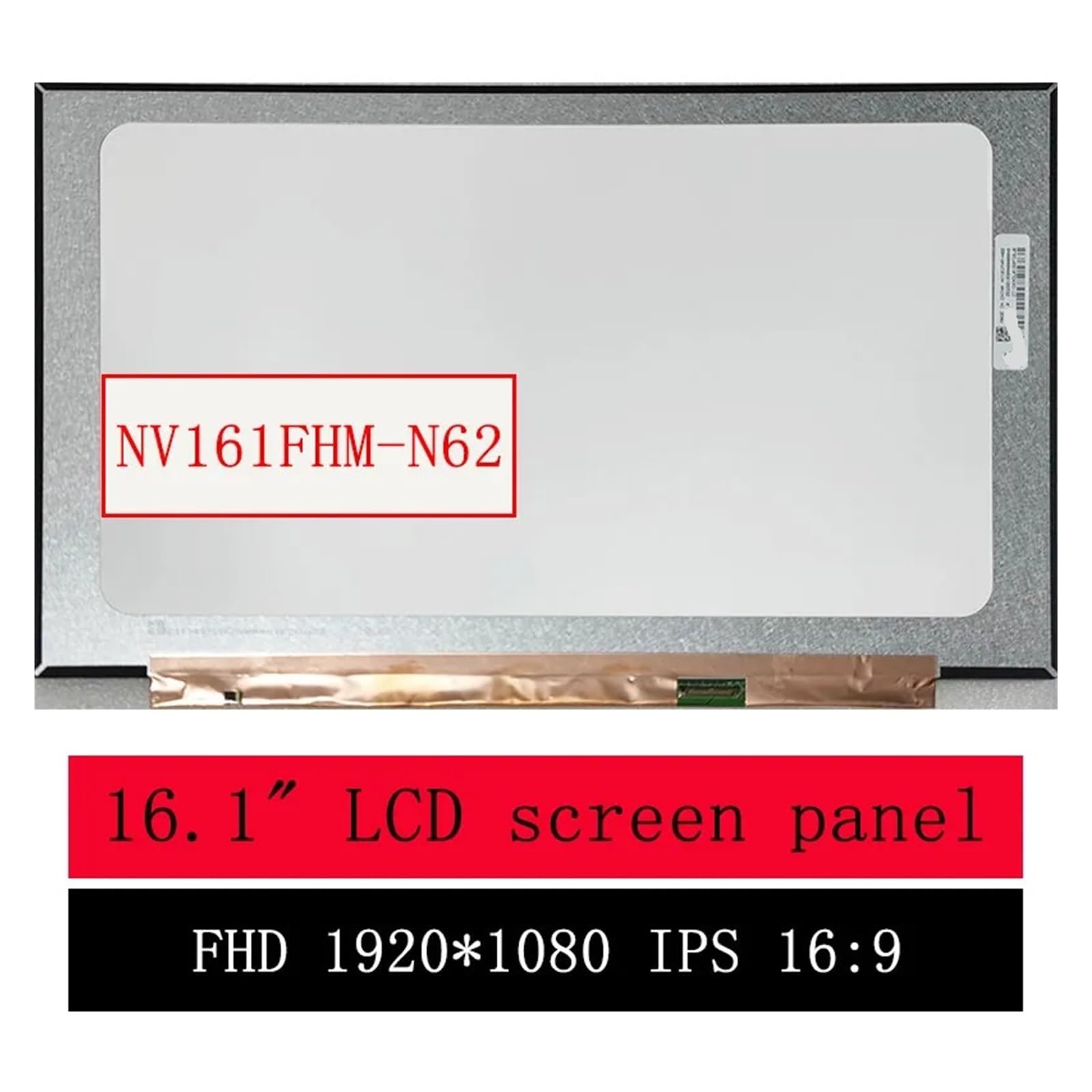 NV161FHM-N62 V3.0, Compatible for Universel, Écran LCD