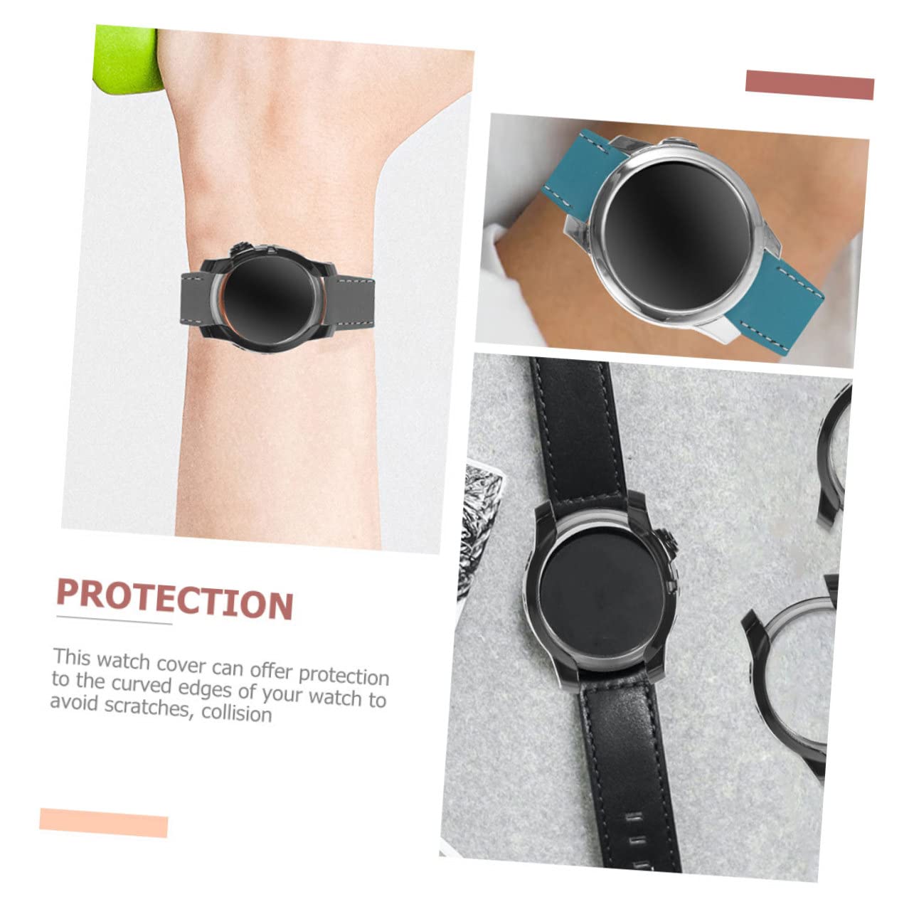 VICASKY 5 Set 7 Custodie Per Orologi Leggere E Di Facile Installazione - Protezione Antigraffio Per Luso Quotidiano 3 Pezzi * 5
