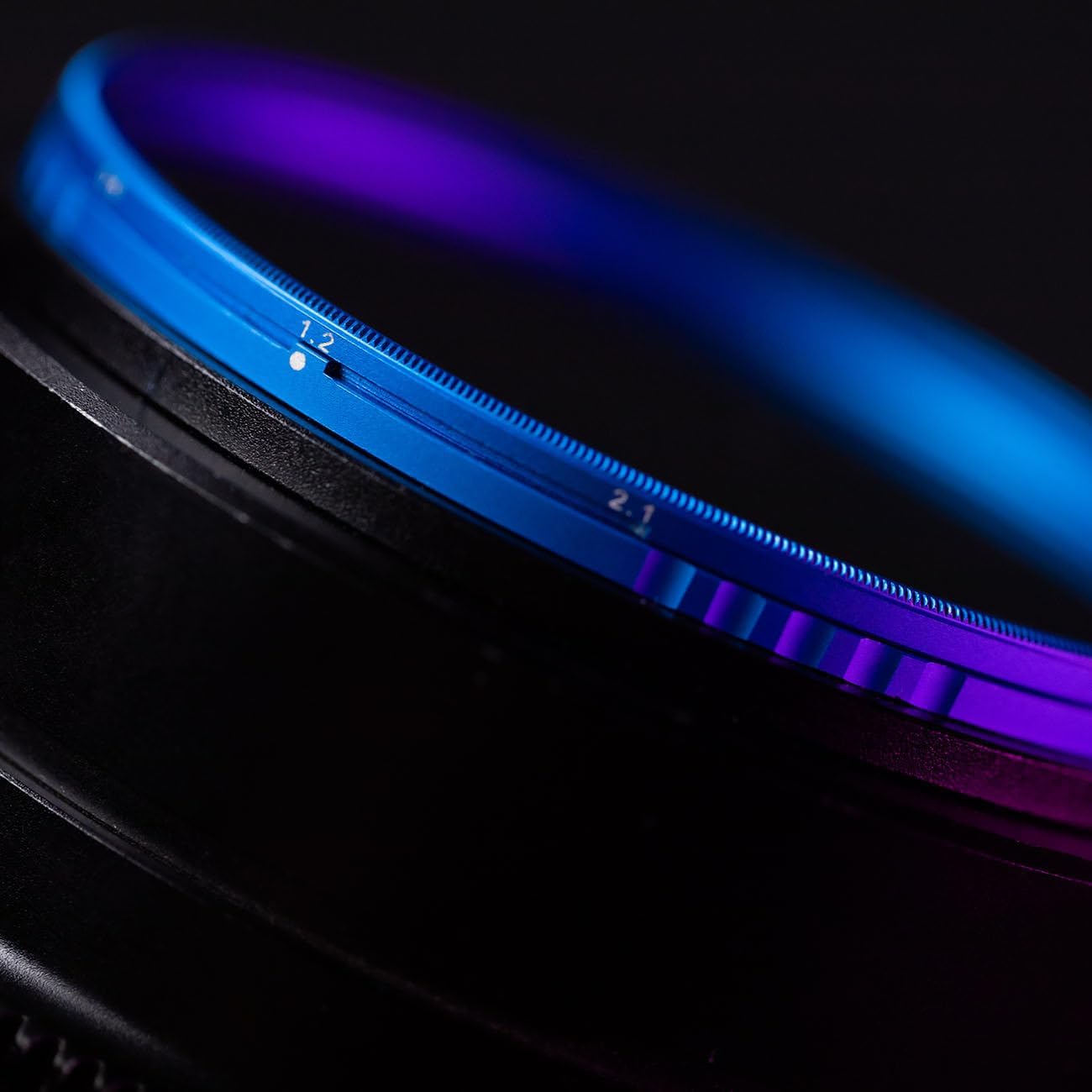 Prism Lens FX Cinema Hard Stop Variable ND Filter | 67mm Circular Threaded | Blue Ring | 1-5 Stops (0.3-1.5) | Rotatable VND for Photo & Video | Color Accurate with No IR Shifts or X-Vignetting!