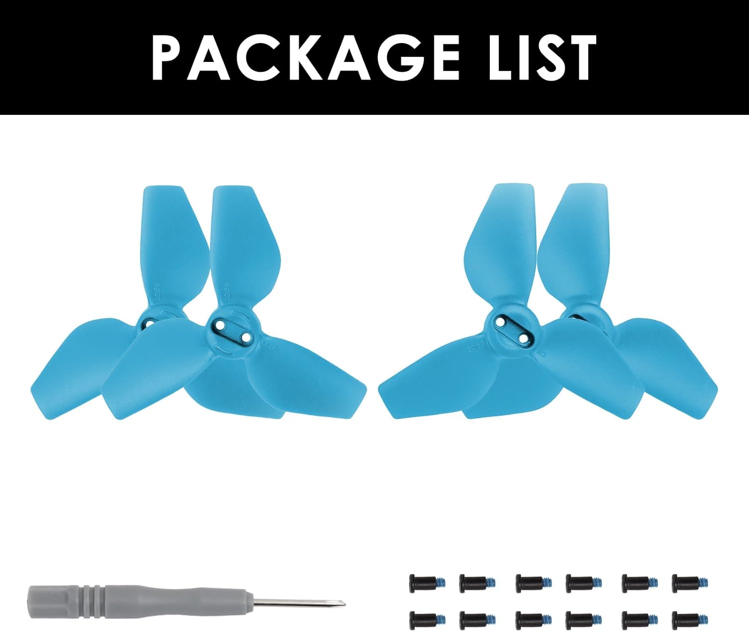 CAPART 4pcs 2016S Propellers for DJI NEO Drone, Prop Blade Replacement Lightweight Quick-Release Spare Parts (Blue)