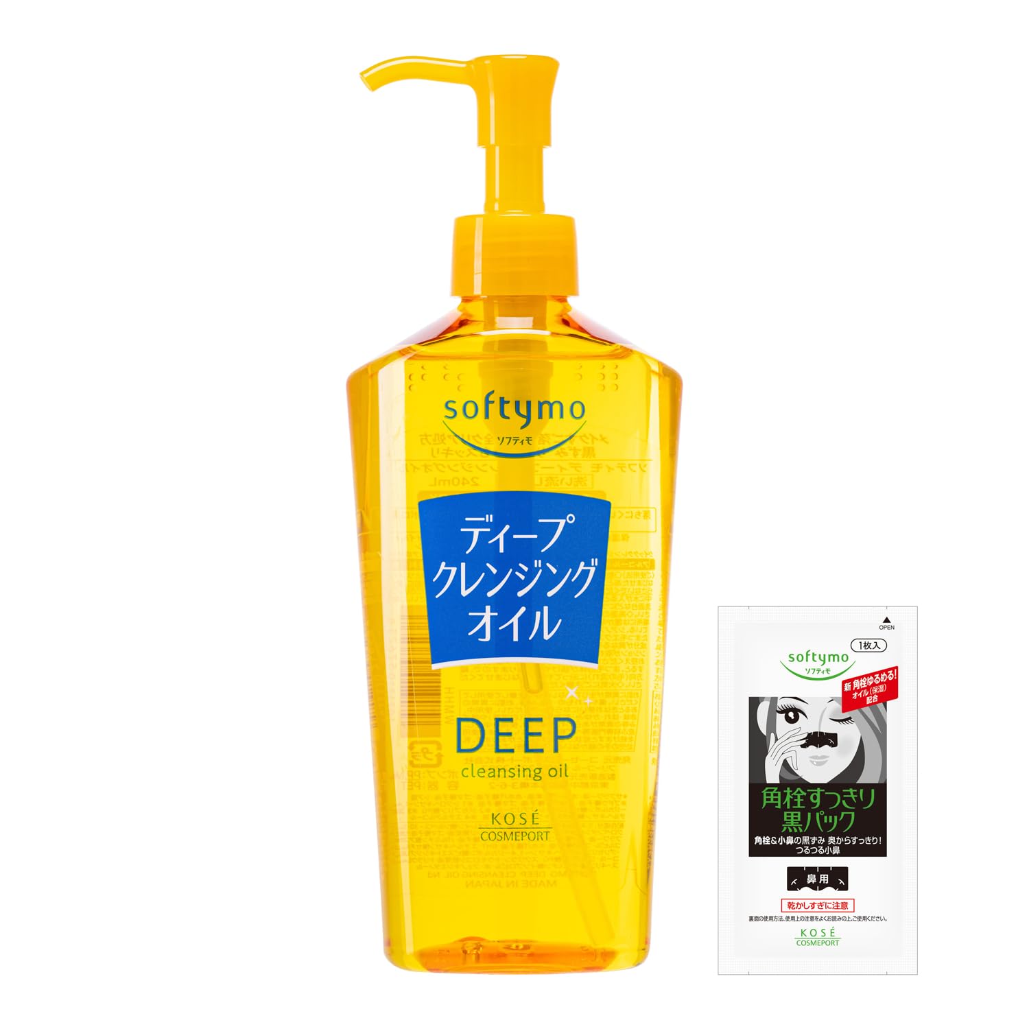 ソフティモ KOSE ディープ クレンジングオイル まつ毛エクステもOK 240mL おまけ付 毛穴汚れ
