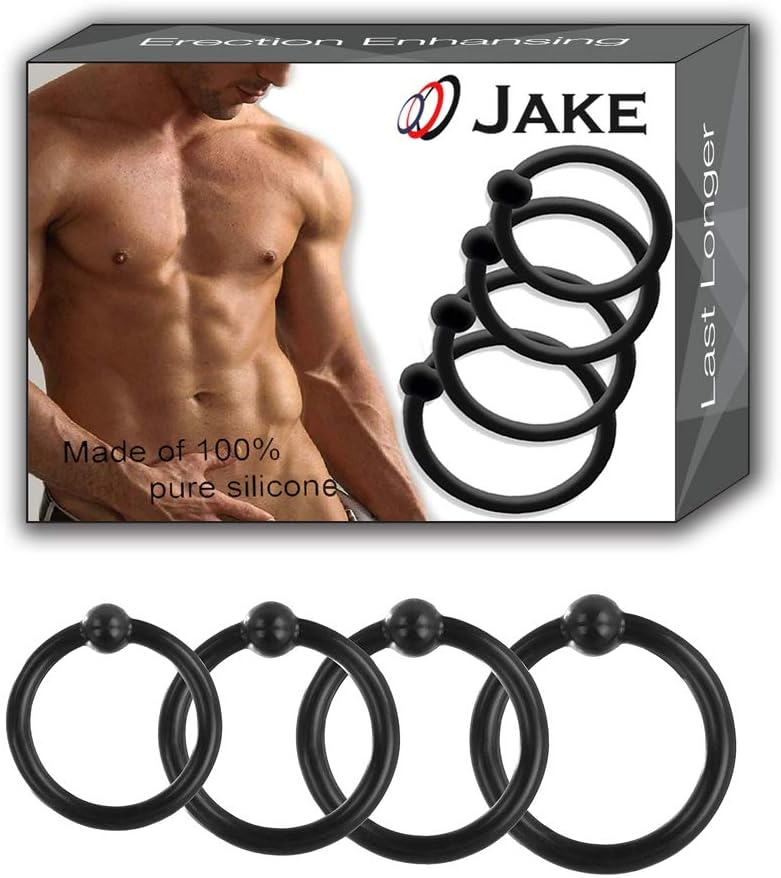 4 PCS Silicone Exercise Bands - Flexible - Black