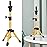 ZQIAN BEAUTY Wig Stand Tripod, 25 Inch Adjustable Mannequin Head Stand, Wig Head Stand for Training Heads And Canvas Block Head (Golden, Mannequin Head Not Included)