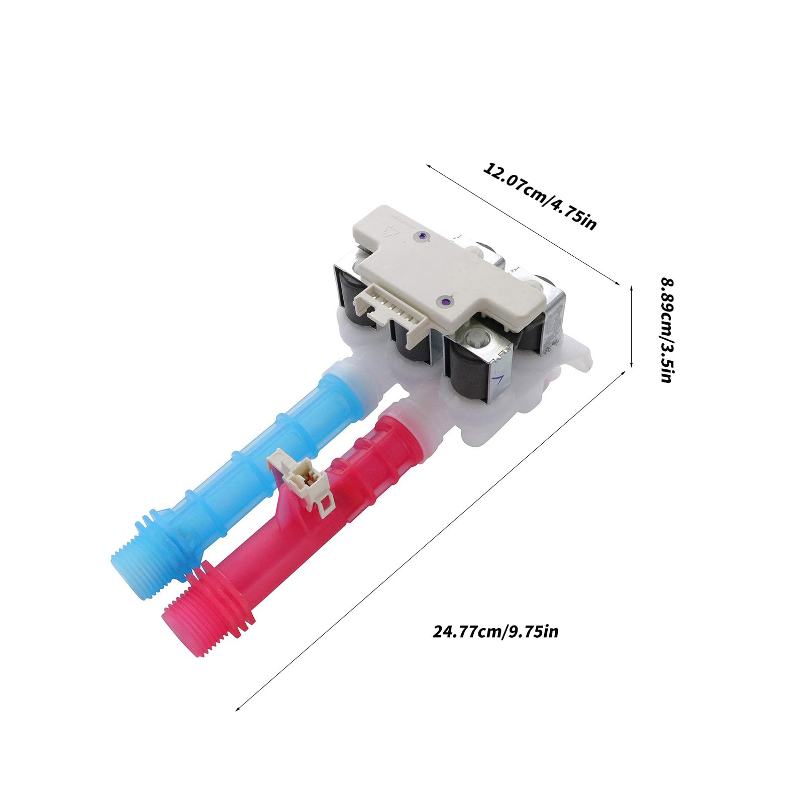 Adaptador de solenoide de entrada de agua para lavadora de repuesto para 5304528029 5304514790 5304522534 AP7014477 PS16544354 Accesorios adaptador de entrada de lavadora