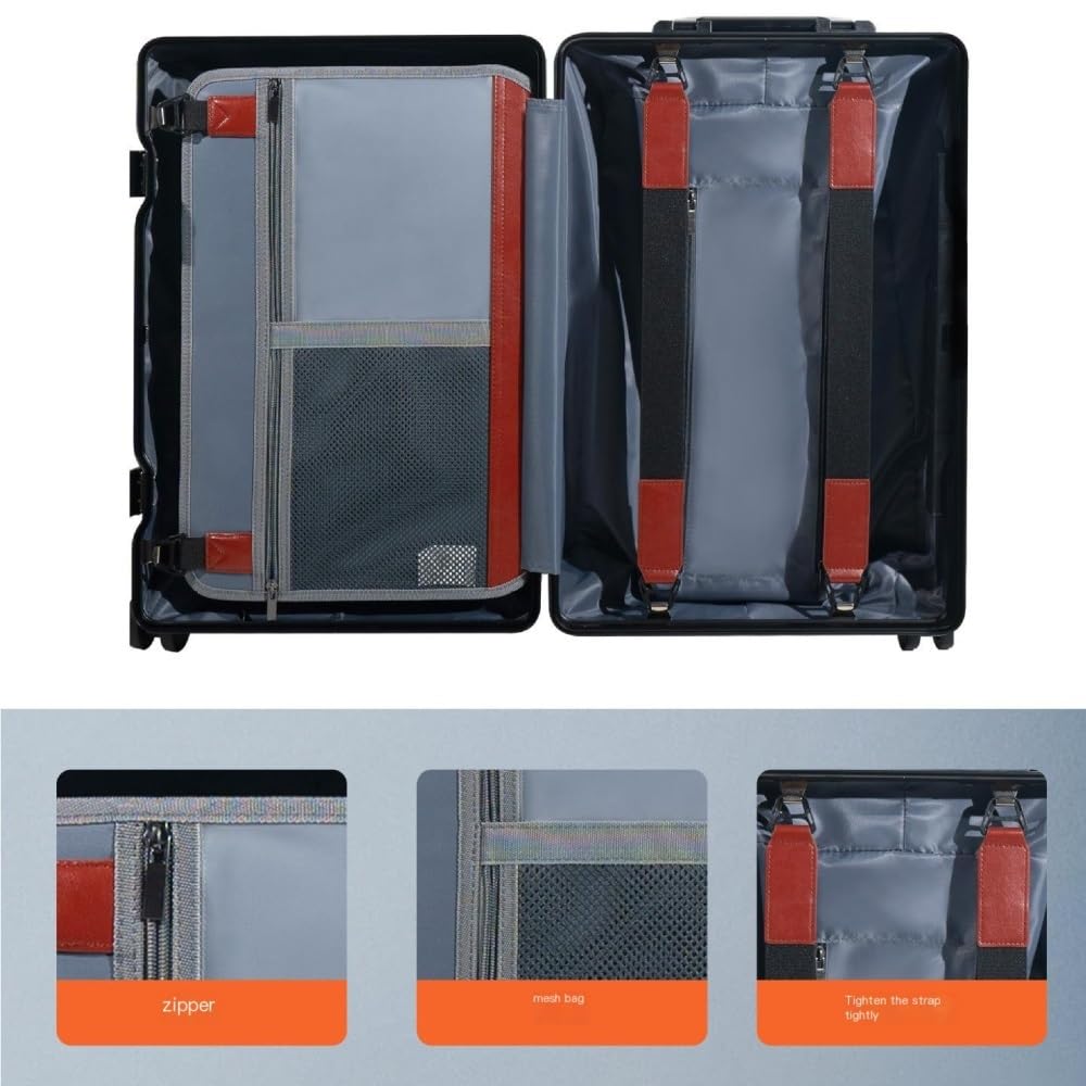 Bagage à Empreintes digitales en Fiber de Carbone, Valise de Roues