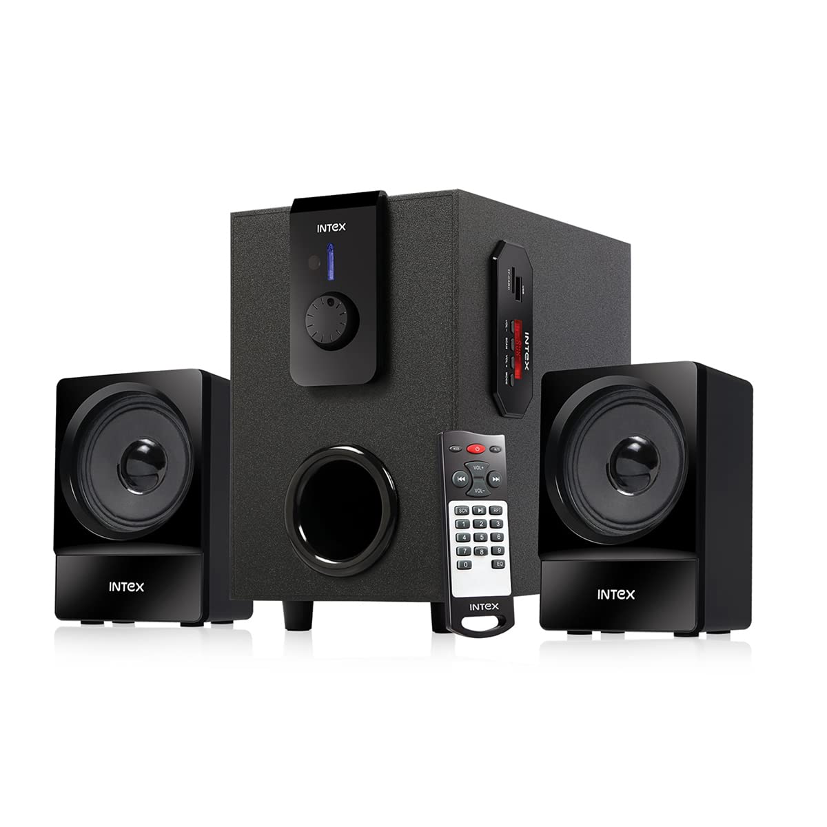 Intex 2.1 Cloud TUFB Multimedia Speaker with Bluetooth/USB/FM/AUX Price