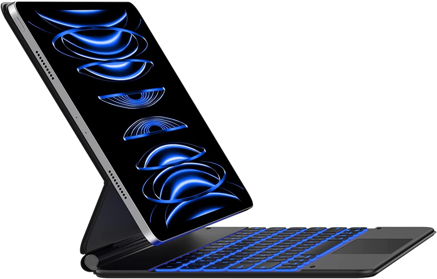 Étui Magic Keyboard Pour IPad Pro 12,9 Pouces (3e à 6e Gen) Et IPad Air 13 Pouces (2024) – Blanc, Rétroéclairé RGB, Trackpad, Neuf