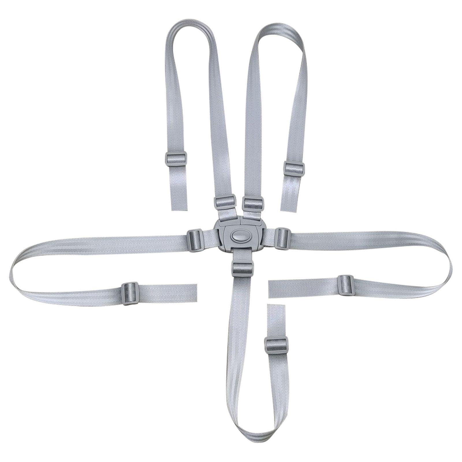 Ceinture De Sécurité pour Chaise Haute 1 Pièce, Ceinture De Sécurité À Cinq Points, Ceinture De Sécurité De Remplacement, Ceinture De Sécurité pour Poussette Réglable, Poussettes
