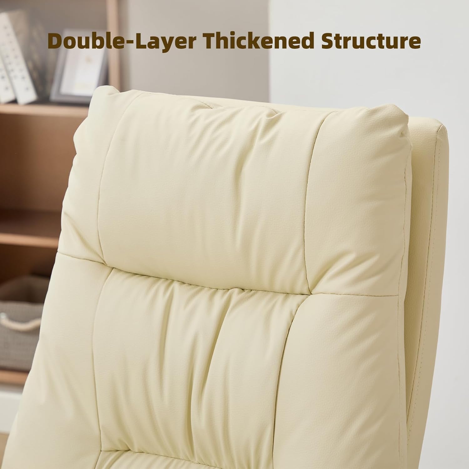 Massage Office Chair with Foot Rest,6 Points Vibration, Executive Office Chairs Tall Office Chair,Ergonomic Reclining Desk Chair