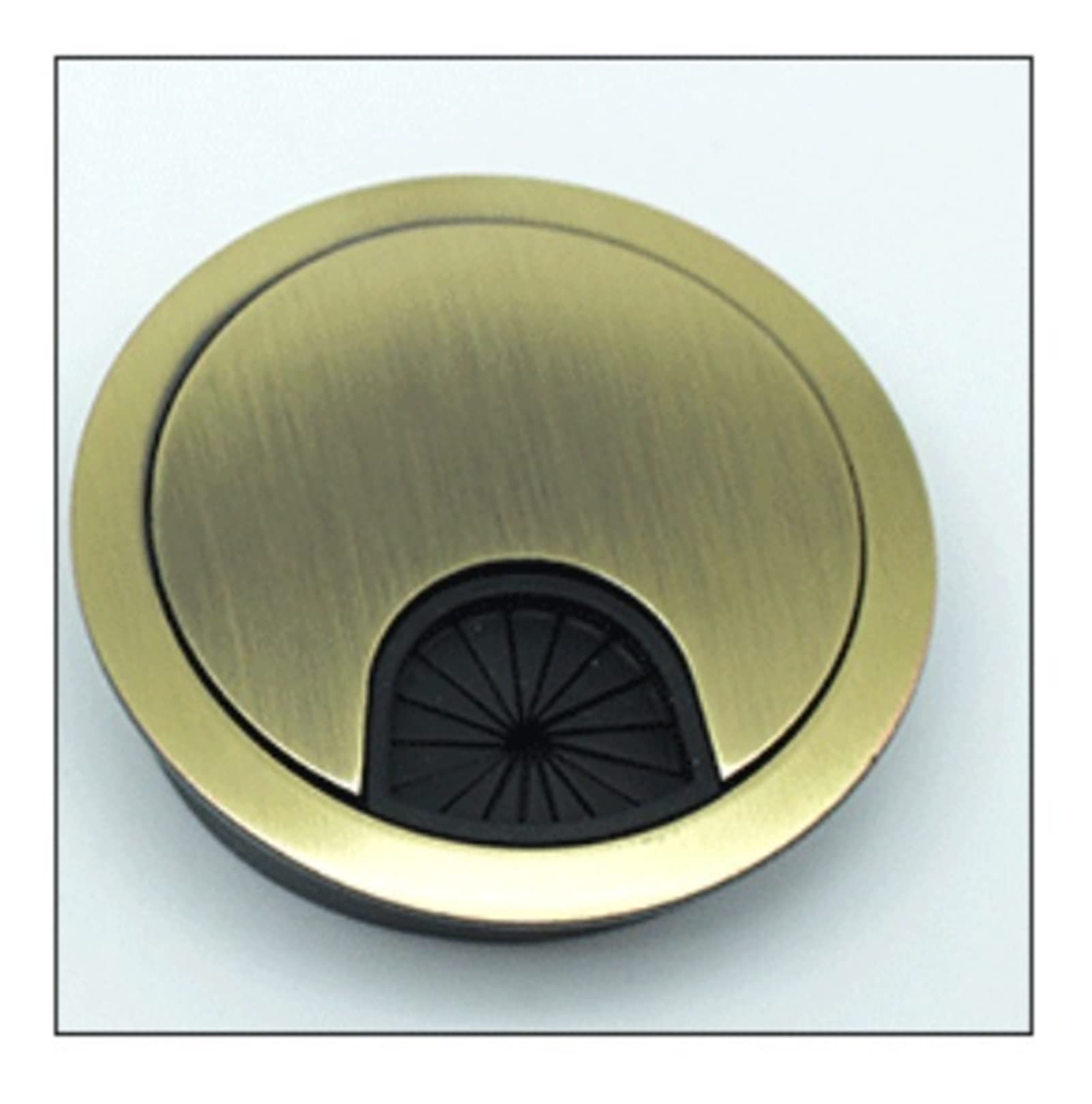ACEFCXAUSVC Desk Grommet，Cable Hole Cover， 5PCS/ Computer Grommet Table Cable Outlet Furniture Hardware Zinc Alloy Desk Wire Hole Cover(Bronze,60mm)