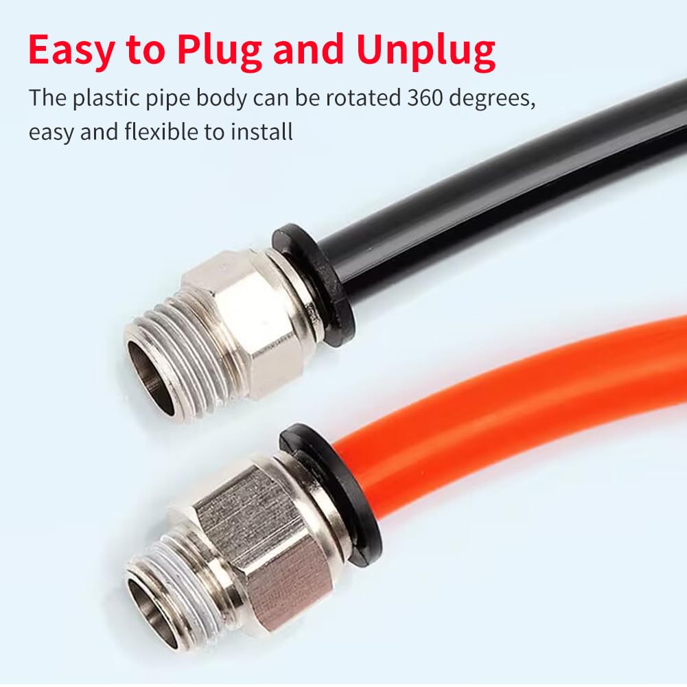 PC4-M10 Maschio Drto Pneumatico Tubo PTFE Push in Connettore a Raccordo Rapido per E3D V6 Stampante 3D Estrusore Bowden a Lunga Distanza